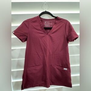 Figs Top XXS Casma Burgundy